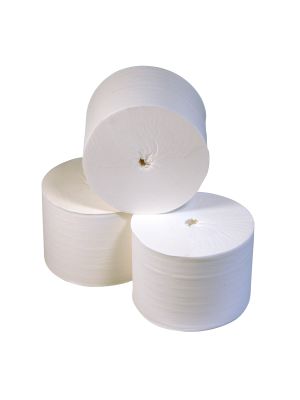 BulkySoft Coreless Toiletpapier cellulose, 1000vel pak 36rol x 105m. (kokerloos)