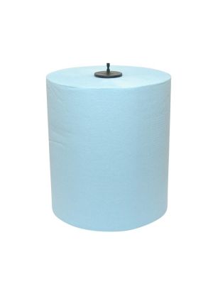 Euro matic handdoekrol blauw 150mt. 2 lg. pak 1x 6rol