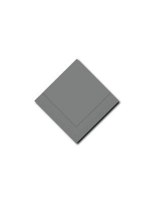 Servetten 2 laags Grijs 33x33cm 4-vouw
