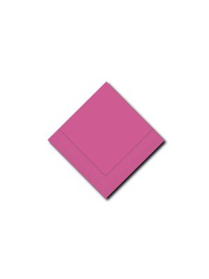 Servetten 2 laags Magenta 33x33cm 4-vouw