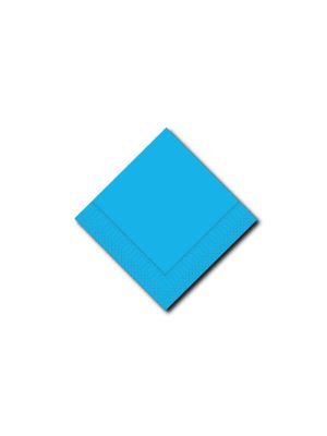 Servetten 2 laags Cyaan 33x33cm 4-vouw