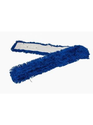 Zwabberhoes Blauw Acryl met drukknopen 110cm