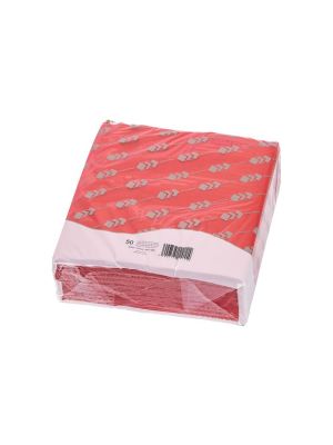AIRLAID Servetten,  1/4 vouw, Rood, ds. 12x50st.(600), 40x40 cm