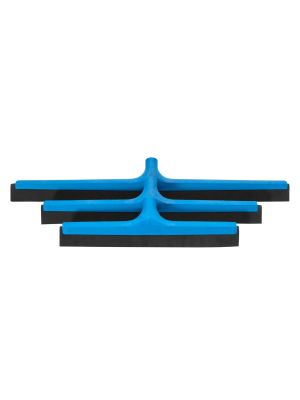 HACCP vloertrekker blauw met natuurrubber zwart