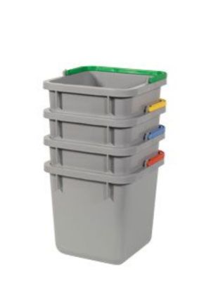 Numatic Grijze emmer 6 liter met rode hendel