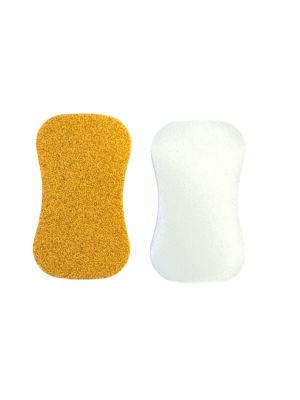 PAD spons walnat and white foam - Kras vrije spons pack a 2 sponge (118x68/53x17)
