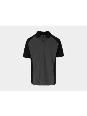 BRABO Polo Korte Mouwen ANTRACIET/ZWART