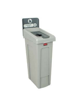 Slim Jim Recyclingstation NL Fles/Blik Inwerpopening, Rubbermaid