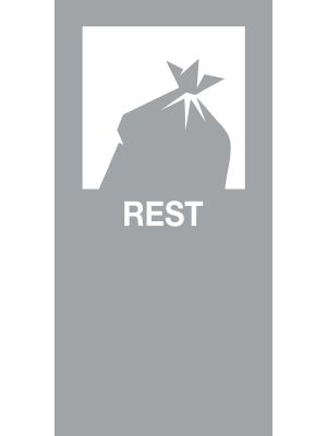 Magneetsticker Rest Grijs