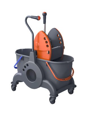 Ivo Giotto Duo mopemmer 2x25lt met moppers en duwhendel
