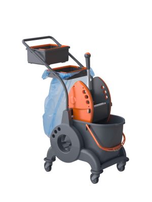 Ivo Giotto Enkele Mopemmer 25L met Onderstel LT25, Moppers en Duwbeugel, Afvalunit en Tray
