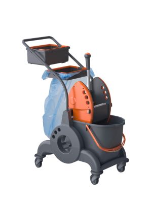 Ivo Giotto Enkele Mopemmer 25L met Onderstel LT50, Moppers en Duwbeugel, Afvalunit en Tray