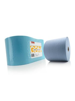 Satino Comfort maxi poetsrollen blauw 2x 350m. 2 lg. 23cm