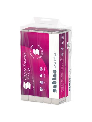 Satino Prestige Handdoek zz-vouw, Eco label cellulose 2 lagen 24x23cm 4000st