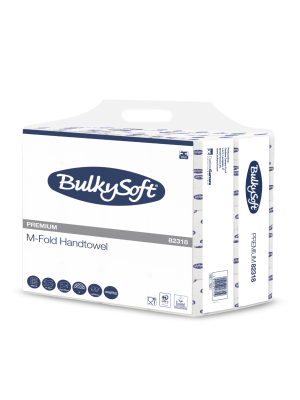 BulkySoft M vouw (small) handdoekvouwtjes 2lgs. 32x21,5cm doos 150x15 totaal (2250vouwtjes)