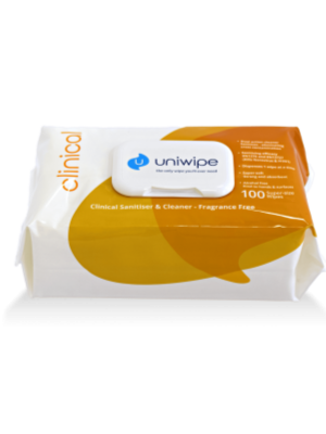 Uniwipe klinische desinfectiedoekjes, 100 stuks in verpakking